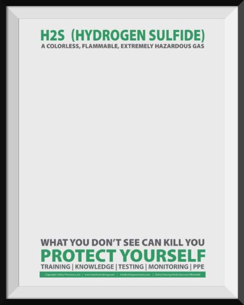 h2S safety training poster