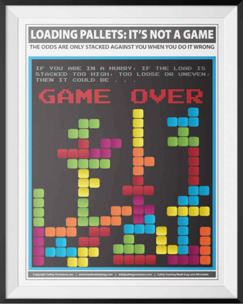 Pallet jack safety training poster
